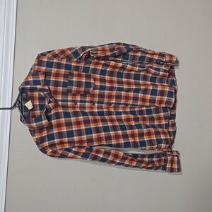 Rustic mens small Long sleeve button down shirt